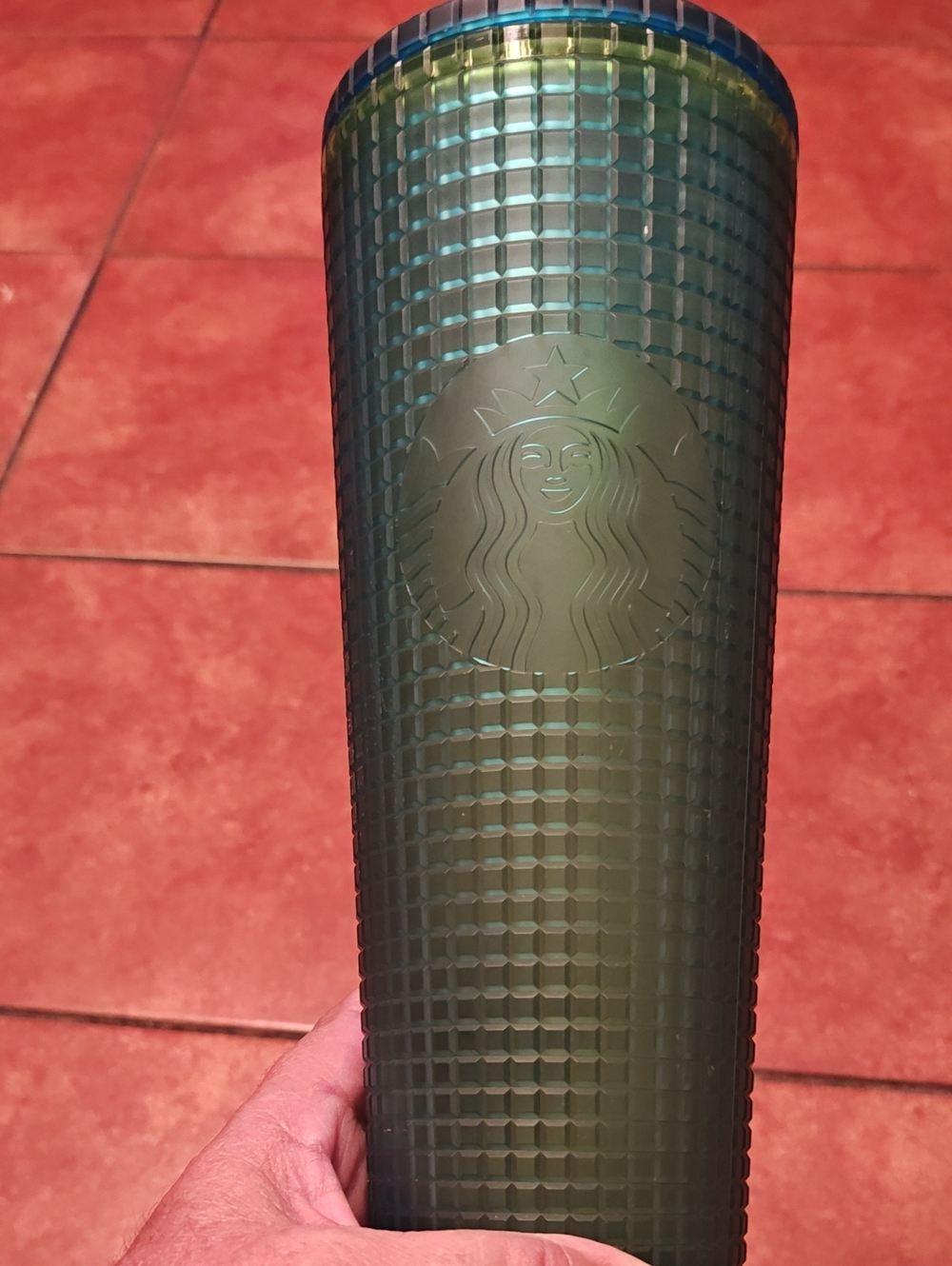 Starbucks Olive Green Studded Tumbler - Reusable Drink Cup